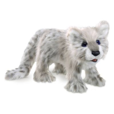 Folkmanis Baby Snow Leopard Hand Puppet