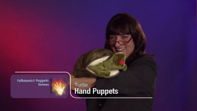 Video 1: Folkmanis Handpuppe große Schildkröte