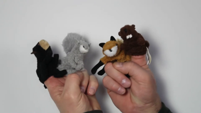 Folkmanis Woodland Animal Set Finger Puppet Demo