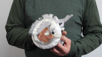 Folkmanis Fingerpuppe Drachen Armband, weiß Demo
