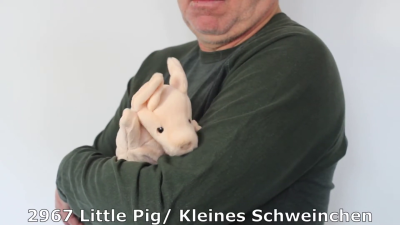 Folkmanis Handpuppe kleines Schwein (kl. Stage Puppet) Demo 2