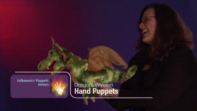 Folkmanis Wyvern Dragon Hand Puppet Demo
