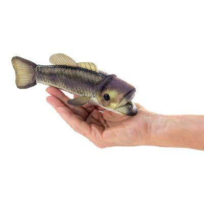 Folkmanis Mini Largemouth Bass Finger Puppet