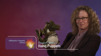 Folkmanis Handpuppe Baby Drache Demo
