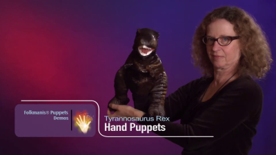Folkmanis Small Tyrannosaurus Rex Hand Puppet Demo