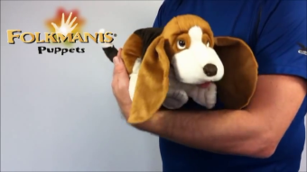 Folkmanis Handpuppe Basset Demo 2