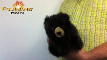 Folkmanis Handpuppe kleiner Schwarzbär Demo 2