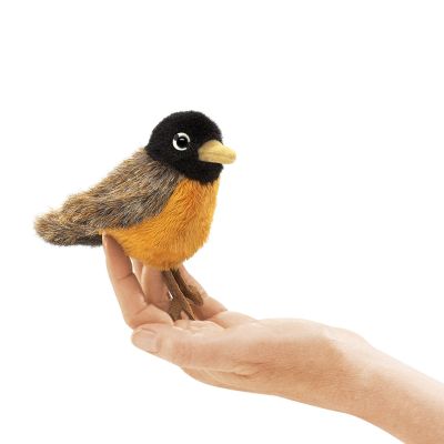 Folkmanis Fingerpuppe mini Rotkehlchen (Wanderdrossel)