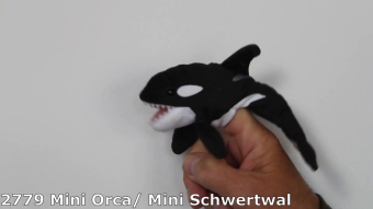 Folkmanis Mini Orca Finger Puppet Demo
