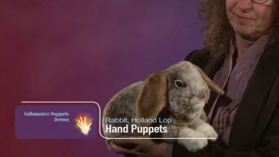 Video 1: Folkmanis Handpuppe Hängeohr-Hase