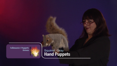 Folkmanis Grey Squirrel Hand Puppet Demo