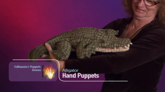 Folkmanis Alligator Hand Puppet Demo