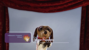 Folkmanis Dog Hand Puppet (Stage Puppet) Demo