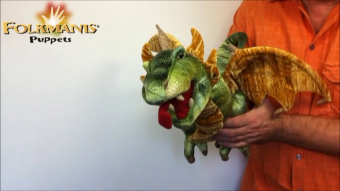 Folkmanis Handpuppe Lindwurm-Drache Demo 2