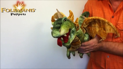 Folkmanis Wyvern Dragon Hand Puppet Demo 2