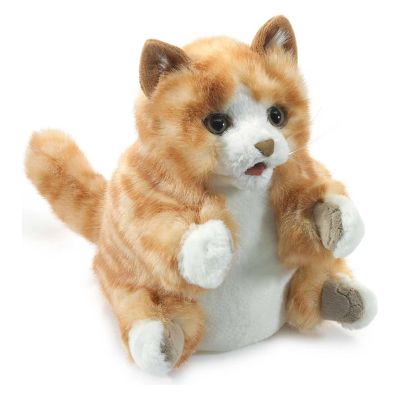 Folkmanis Handpuppe Kätzchen orange-braun