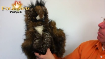 Folkmanis Handpuppe Eule Demo 2