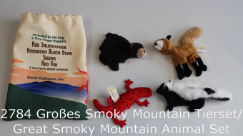 Folkmanis Great Smoky Mountains Tier Fingerpuppen Spielset Demo