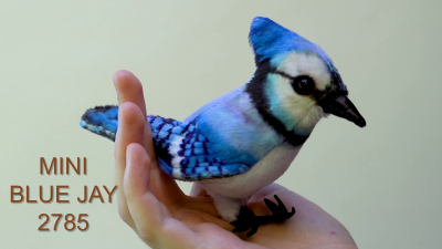 Folkmanis Mini Blue Jay Finger Puppet Demo