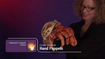 Video 1: Folkmanis Handpuppe Einsiedlerkrebs