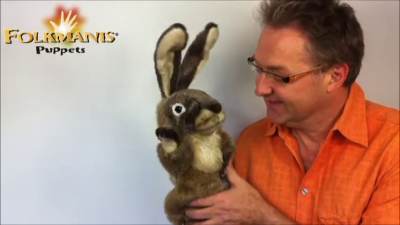 Folkmanis Handpuppe Hase (Stage Puppet) Demo 2