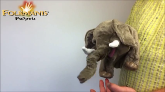 Folkmanis Handpuppe Elefant (Stage Puppet) Demo 2