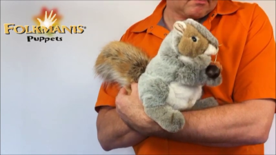 Folkmanis Grey Squirrel Hand Puppet Demo 2