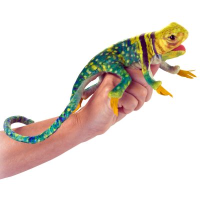 Folkmanis Fingerpuppe mini Halsbandleguan