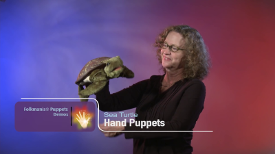 Video 1: Folkmanis Handpuppe Meeresschildkröte