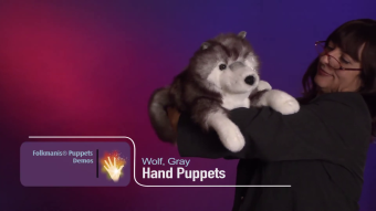 Folkmanis Handpuppe Polarwolf Demo