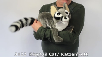 Folkmanis Ringtail Cat Hand Puppet Demo