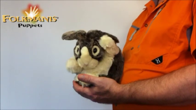Video 2: Folkmanis Handpuppe Hase (Holländer)